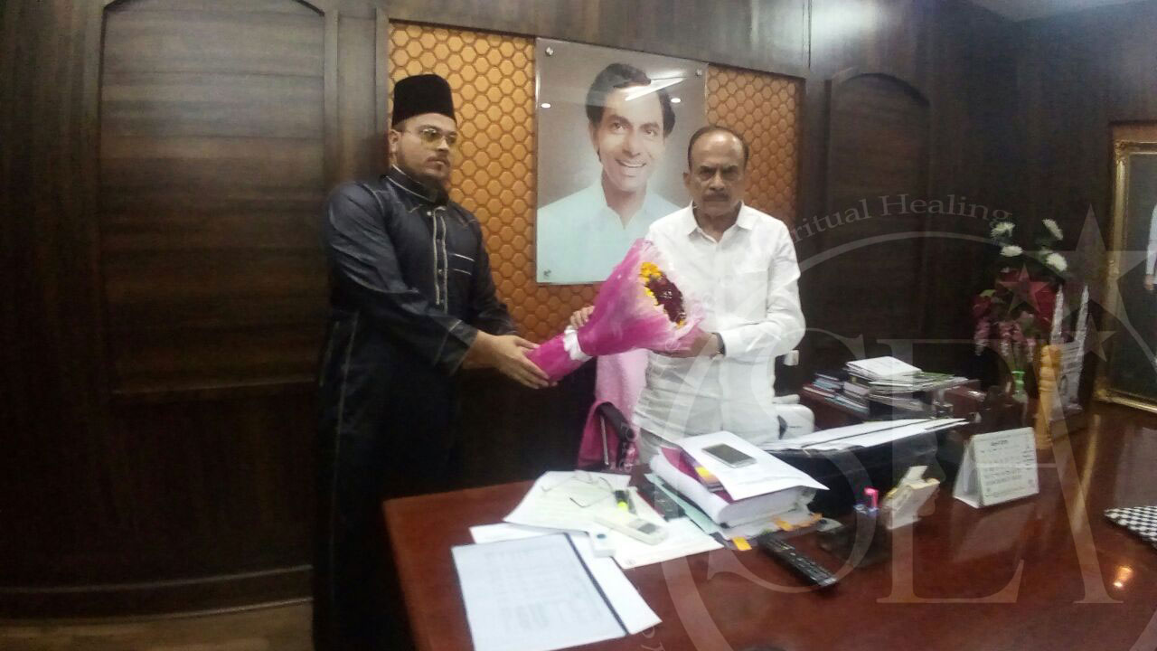 Yusuf Ali, Home Minister of Telangana, Meets Syed Ehraz Ahmed